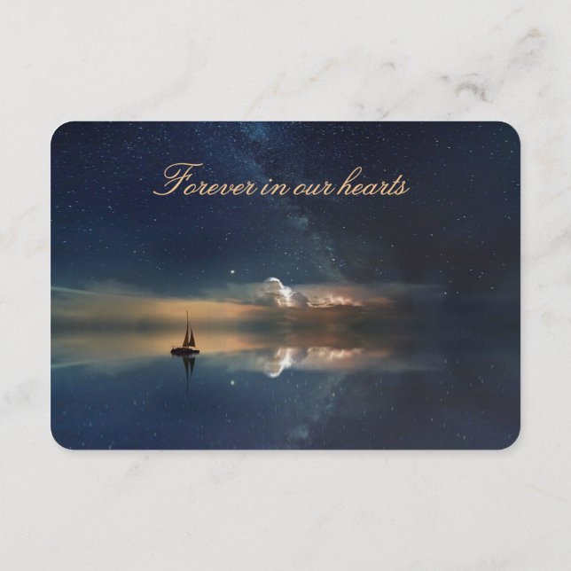 Flytt till Clouds Prayer-kort (Baksida)