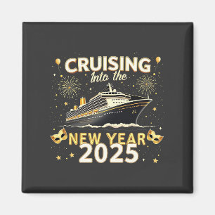 Flytt till det nya året 2025 magnet