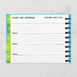 Flytta Announation Adress Bok "U-Y"-vykort Meddelande Vykort