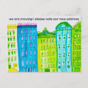 FLYTTA ANNOUNCEMENT Cityscape Apartments New York Vykort