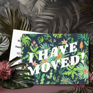 FLYTTA ANNOUNCEMENT Colorful Jungle Botanicals Vykort