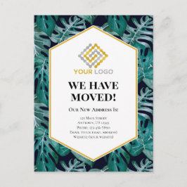 Flytta Announement Tropical Business Postcard Vykort