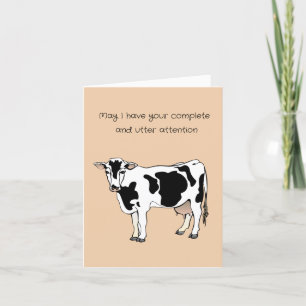 Flytta Announny Cow Card Tack Kort