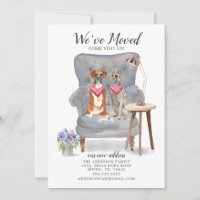 Flytta av Boxer och Weimaraner Hund Announcement
