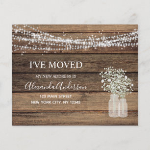 Flytta av budgeten: Rustic Farmhouse Wood Flygblad