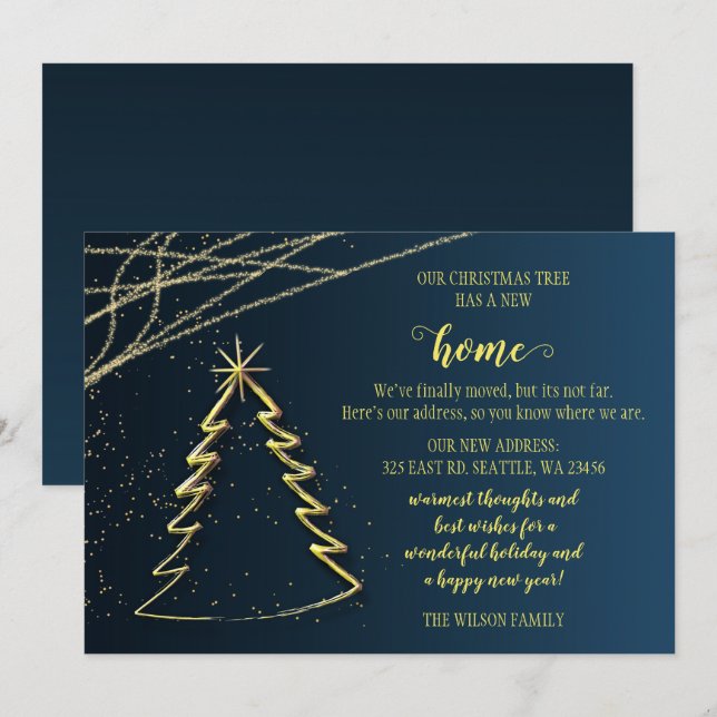 Flytta av Helgdag i Cute Julgran (Fram/baksida)