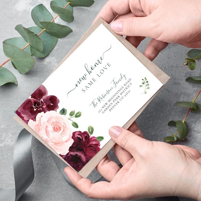 flytta av modern elegant för blommigtens vattenfär meddelande (Skapare uppladdad)