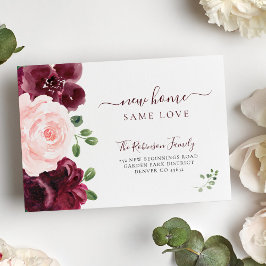 flytta av modern elegant för blommigtens vattenfär meddelande