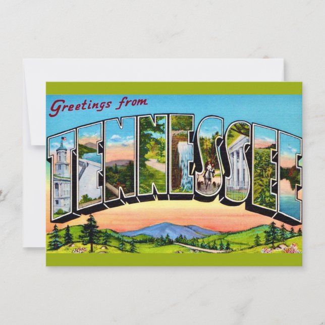 Flytta av Tennessee-vykort (Framsida)