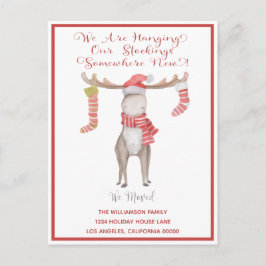 Flytta av Vi har flyttat och Helgdag av julgrädda Meddelande Vykort