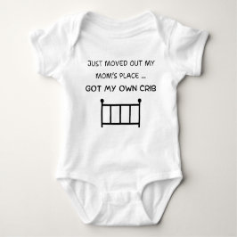 Flytta bara ut min Mamma Ställe, Funny Baby T Shirt