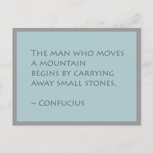 Flytta berg-inspirationskort vykort (Framsida)