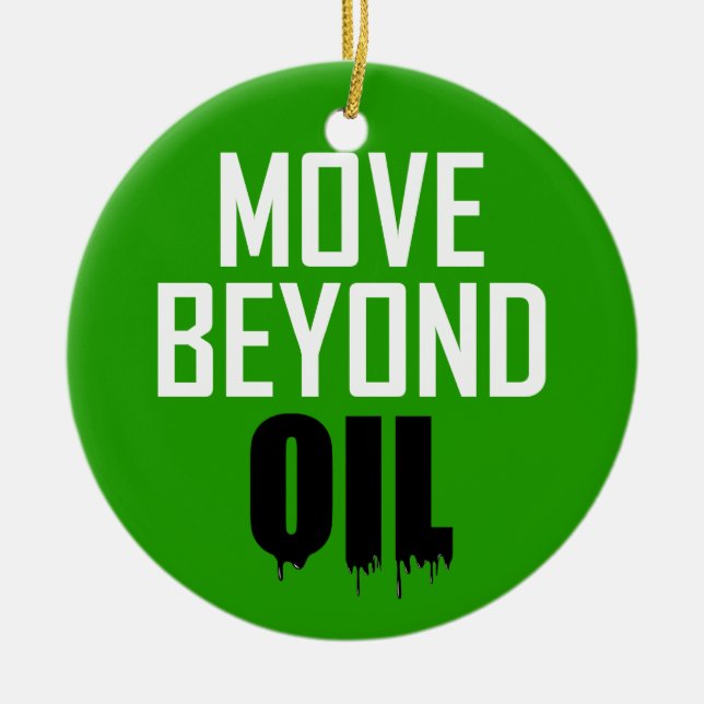 Flytta bortom olja julgransprydnad keramik (Framsidan)