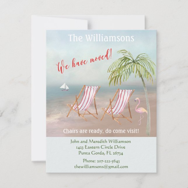 Flytta budget för vi har flyttat havsströ meddelande (Framsida)