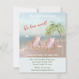 Flytta budget för vi har flyttat havsströ meddelande