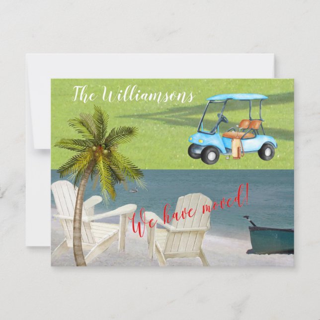 Flytta budget för vi har flyttat havsströ meddelande (Framsida)