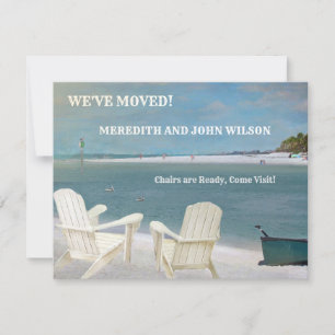 Flytta budget för vi har flyttat havsströ meddelande