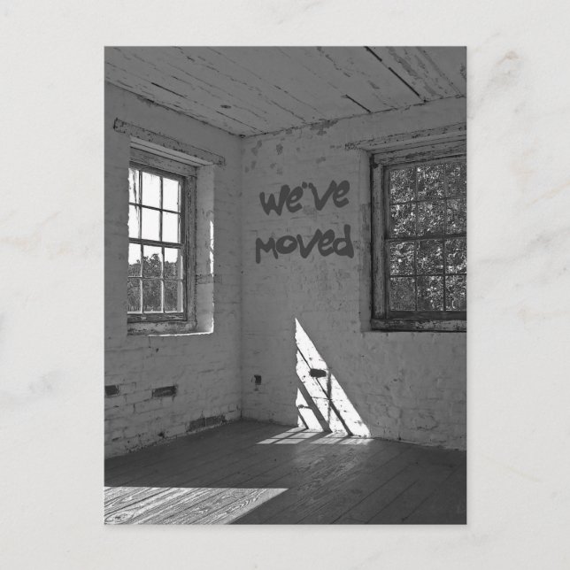 Flytta Byte av Adress-vykort Meddelande Vykort (Framsida)