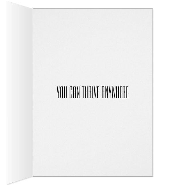 Flytta, byte av jobb, byte av karriär, skilsmässa hälsningskort (Insidan (Höger))