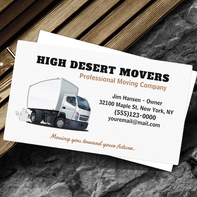 Flytta Company Lastbil Mover Service Visitkort (Skapare uppladdad)