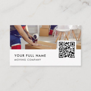 Flytta Company QR-kod Modern Business Visitkort
