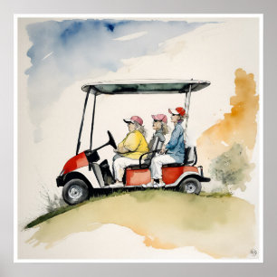 Flytta Day - Golf Art-utskrift Poster