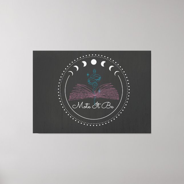 Flytta det till Decor-tecken Canvastryck (Framsida)