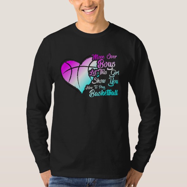 Flytta dig över pojkar och visa hur du spelar bask t shirt (Framsida)