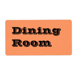 Flytta-etiketter för matrum i Orange Fraktsedel