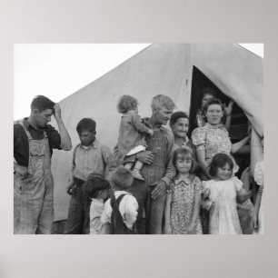 Flytta familj under ärtaskörden - 1939 poster