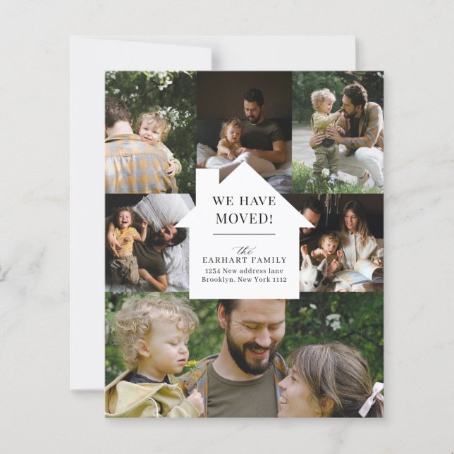 FLYTTA för Elegant av hemfotokollage för BUDGET (Framsida)