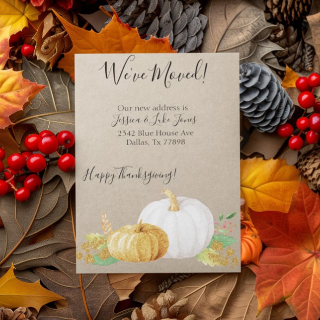 Flytta för höstens Thanksgiving för fallande höst Meddelande (Skapare uppladdad)