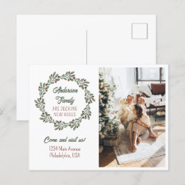 Flytta för modern skriptjul-andedräkt Foto Meddelande Vykort