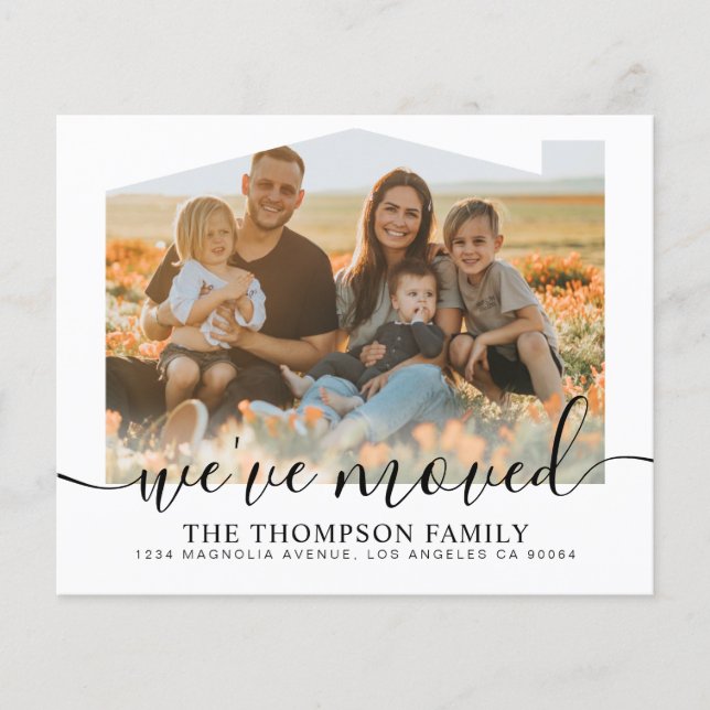 FLYTTA för nytt hemfoto för BUDGET-skript Vi har f (Framsida)