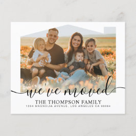 FLYTTA för nytt hemfoto för BUDGET-skript Vi har f