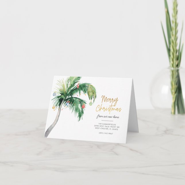 Flytta för Träd-julkungen i Handflatan Inbjudan (Framsida)