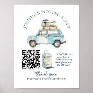 Flytta Fund Going Away Party Sign Poster