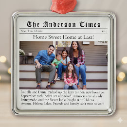 Flytta Hem Första julafton - nytt hus Julgransprydnad Metall