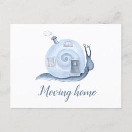 Flytta hemförhandsanmälan snigel house ska flytta  meddelande vykort