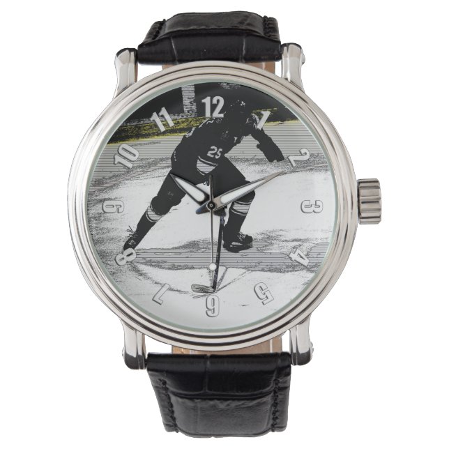 Flytta - Hockey Player Armbandsur (Framsida)