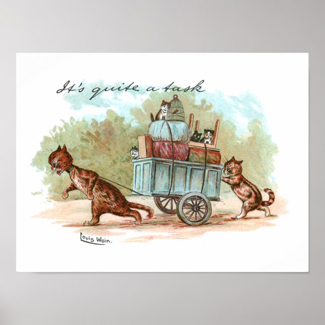 Flytta House Louis Wain Poster (Framsidan)