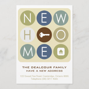 Flytta House-meddelande - Retro Typography Meddelande