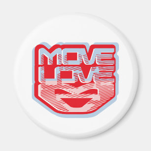 FLYTTA KÄRLEK HEART AV MASANSER PIXELAT MAGNET