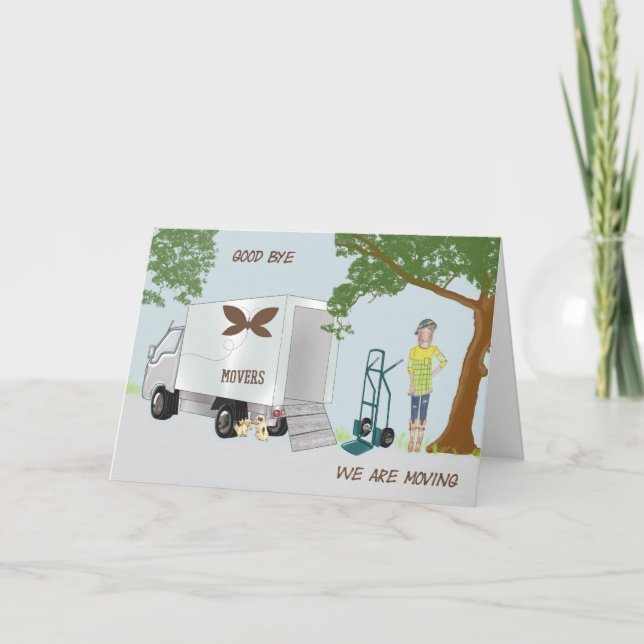 Flytta-kort till nya hem- och stadsdelar meddelande (Framsida)