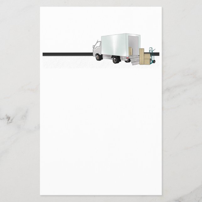 Flytta Lastbil Flygblad (Framsidan)