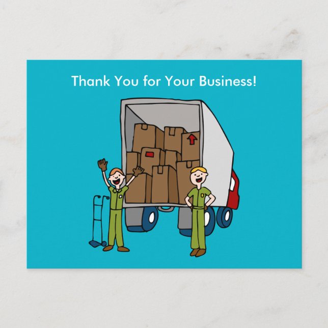 Flytta Lastbil Manar vykort (Framsida)