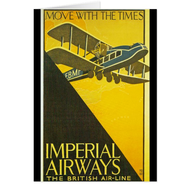 Flytta med tiderna hälsningskort (Framsidan)