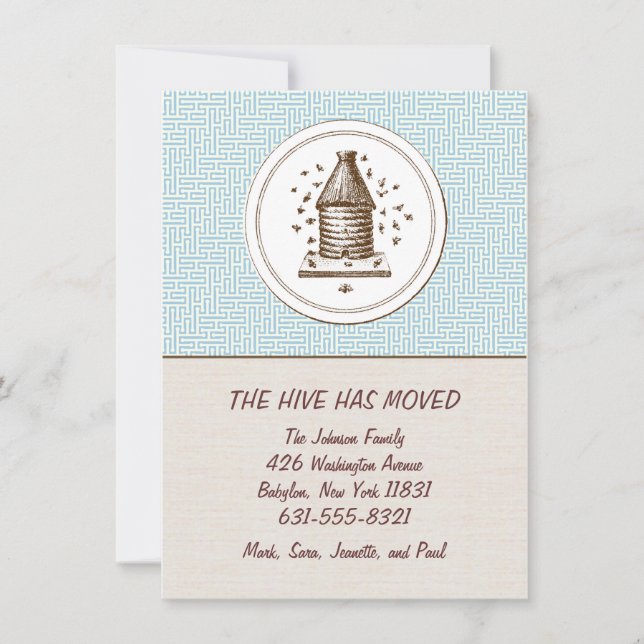 Flytta Meddelande | Hive | Blå (Framsida)