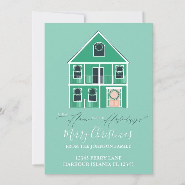 Flytta Meddelande - Ljust grönt för ny Helgdag i h (Framsida)