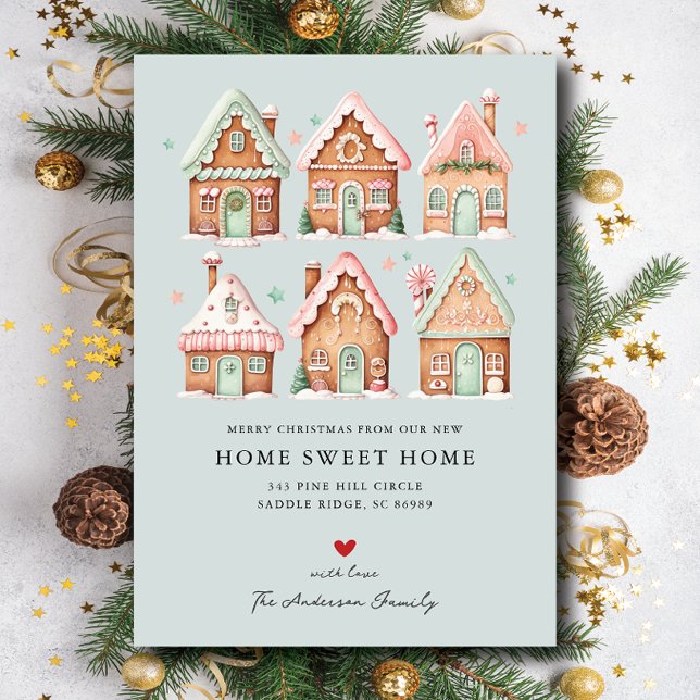 Flytta-meddelande om byhuset Gingerbröd Meddelande (Skapare uppladdad)